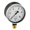 Rohrfedermanometer Typ 382 Messing/Kunststoff R63 Messbereich -1 - 0 bar Prozessanschluss Messing 1/4"BSPP